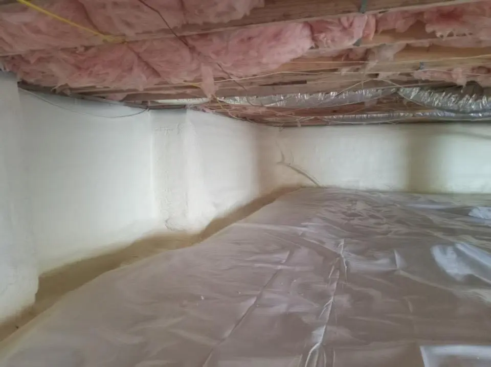 Crawl space encapsulation with closed-cell spray foam for Roof Maintenance in Sherman